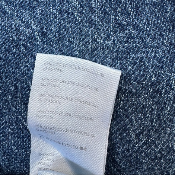 NWT Free People Relaxed Straight Slouch Jeans Denim Dark Wash Blue 26 - Picture 8 of 15